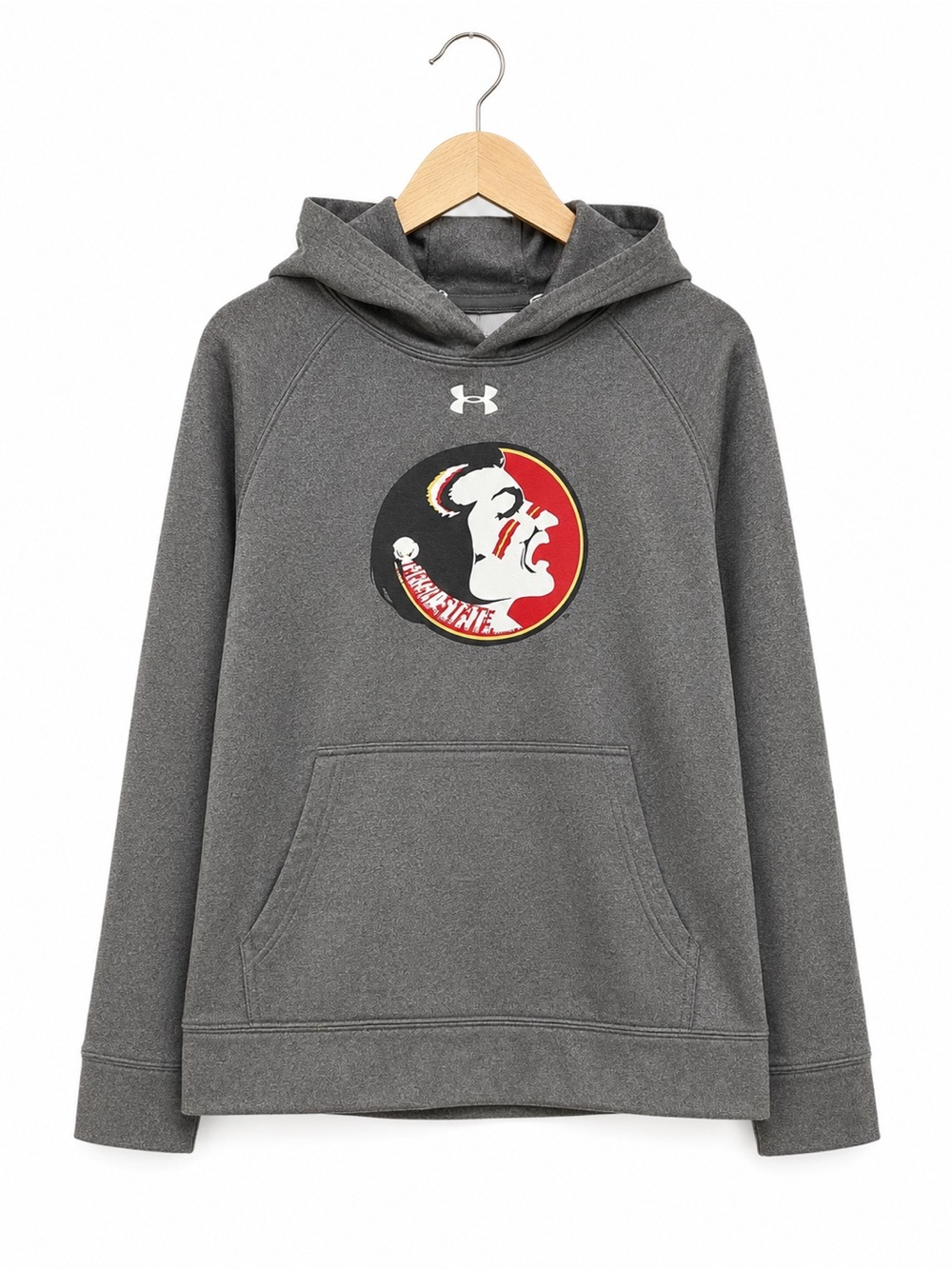 Under‎ Armour Florida State Seminoles Youth Hoodie Gray Performance Fleece YSM